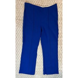 EUC Anthropologie Essential Flare Women’s Size Large Cobalt Blue Slip On Pants